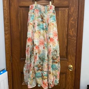 Tommy Bahama Floral Maxi Skirt - Multicolor